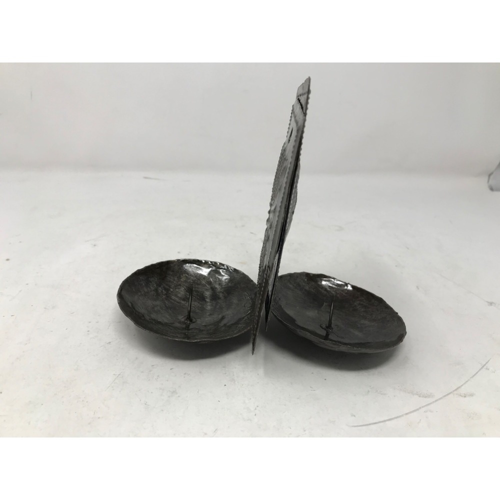 New St. Charles set of 2 candle 5" Heart themed mismatched Wall Sconces Copper - Picture 1 of 7